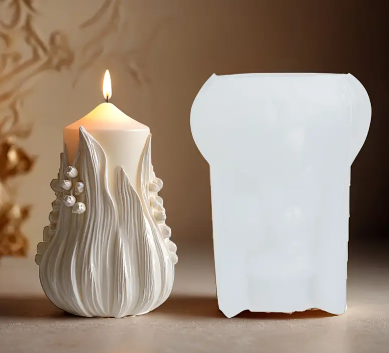 Botanical Lavender Candle Silicone Mold