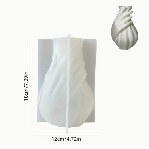 Hands Holding Vase Silicone Mold for Jesmonite Art | Mould - Resinarthub