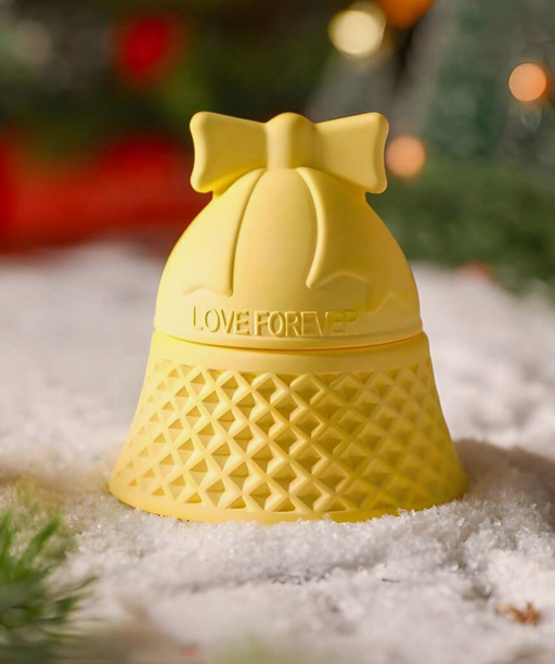 Christmas Bow Bell Candle Jar With Lid Mold |  - Resinarthub