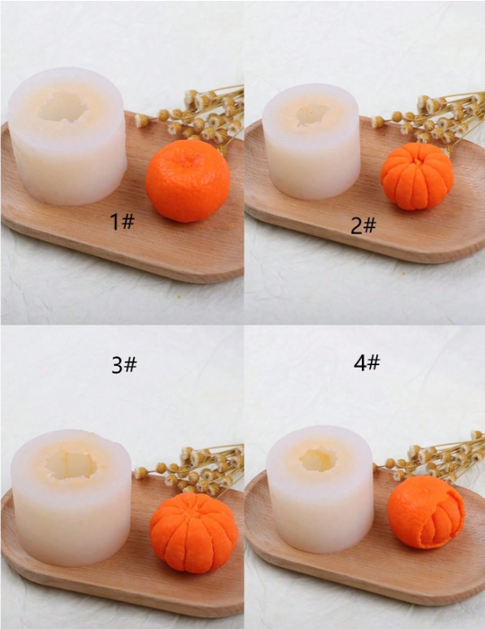 Orange Fruit Shaped Silicone Mold for Candle Making |  - Resinarthub