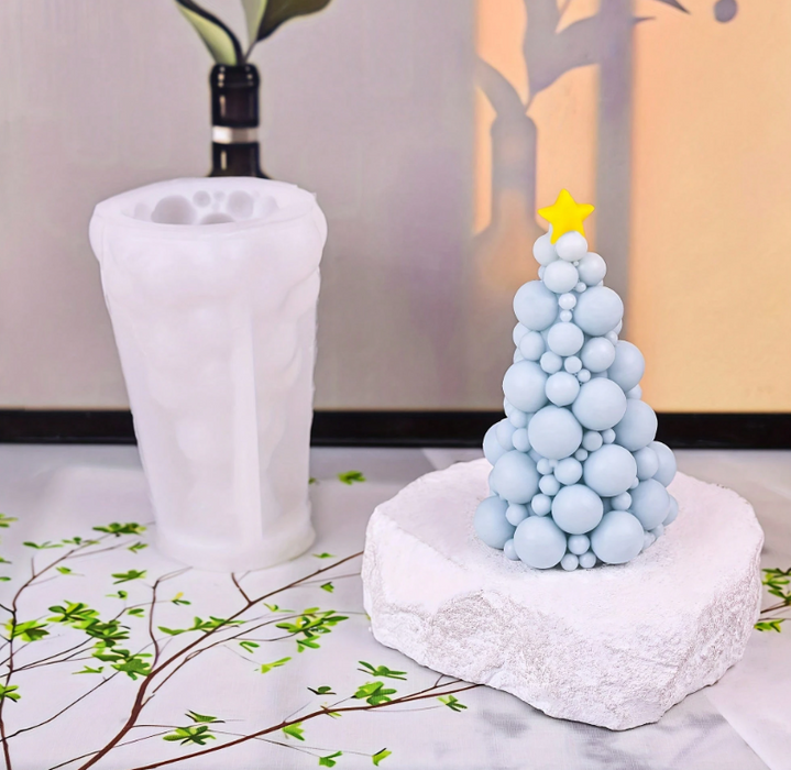 Bubble Shaped Christmas Tree Mold for Candle Making |  - Resinarthub