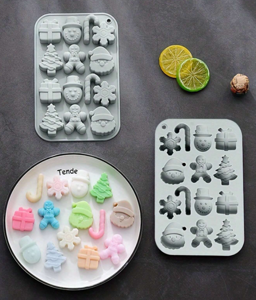 Christmas Treats Silicone Mold for Candle Making | Mould - Resinarthub