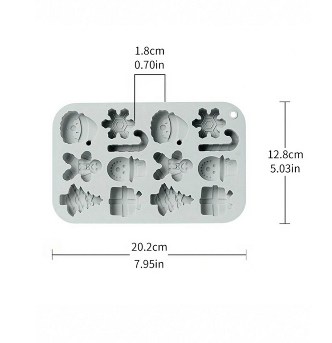 Christmas Treats Silicone Mold for Candle Making | Mould - Resinarthub