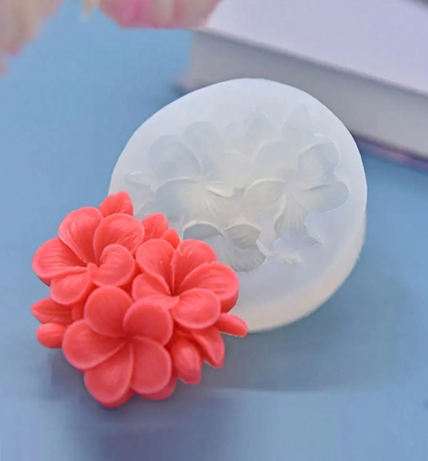 Layered Floral Relief Silicone Mold for Candle Making