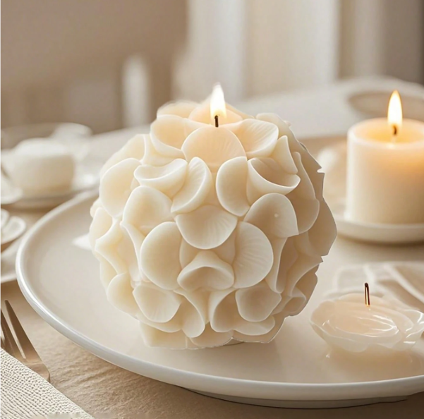 Lattice Bloom Silicone Mold for Candle Making