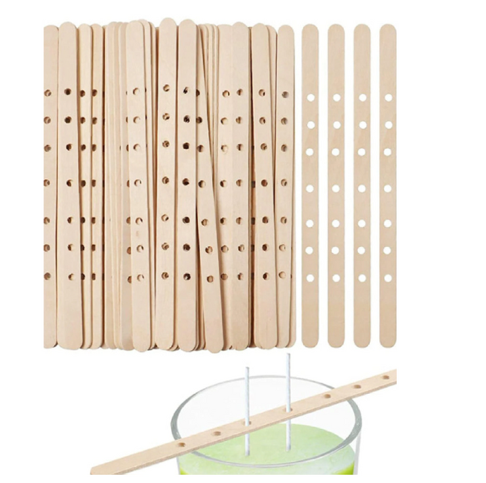 10pcs 18cm -7-Hole Wooden Wick Holder for Candle Making | candle - Resinarthub