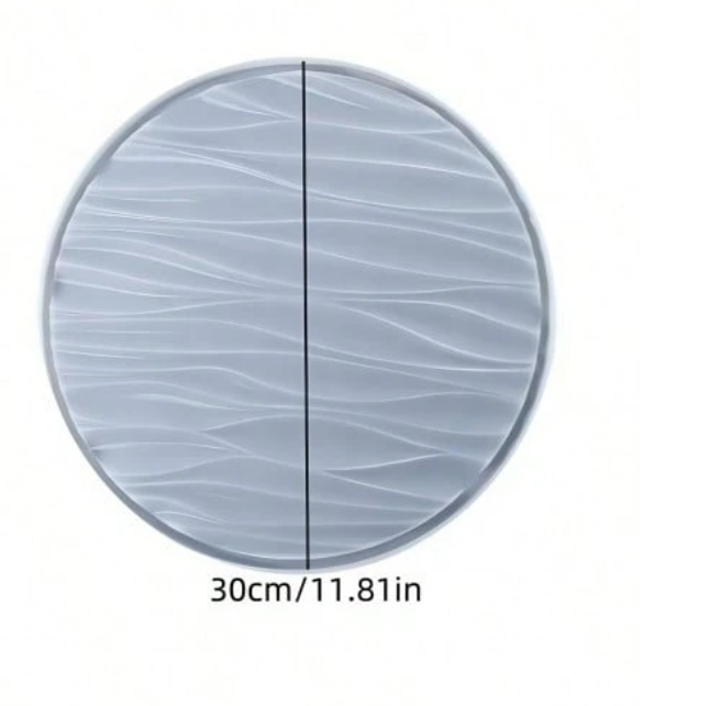 Circle Silicone Mold Wave 300mm | Mould - Resinarthub