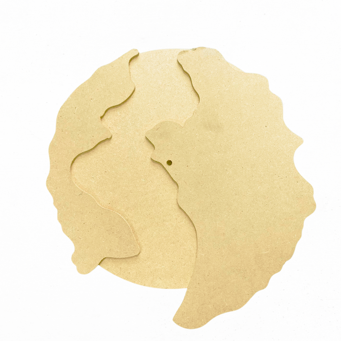 MDF Round Geode Clock Base | Surfaces - Resinarthub