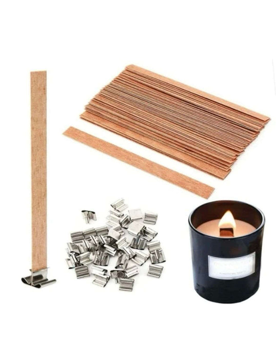 10pcs Candle wood core with base(130mm) | Tools - Resinarthub