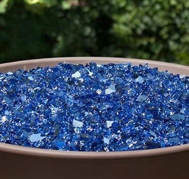 Reflective Crushed Glass for Resin art - Blue (6mm) | Boards and Clock Accessories - Resinarthub