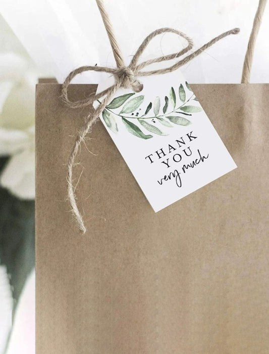 100pc Thank You Gift Tag with 20m Jute Rope | Tools - Resinarthub