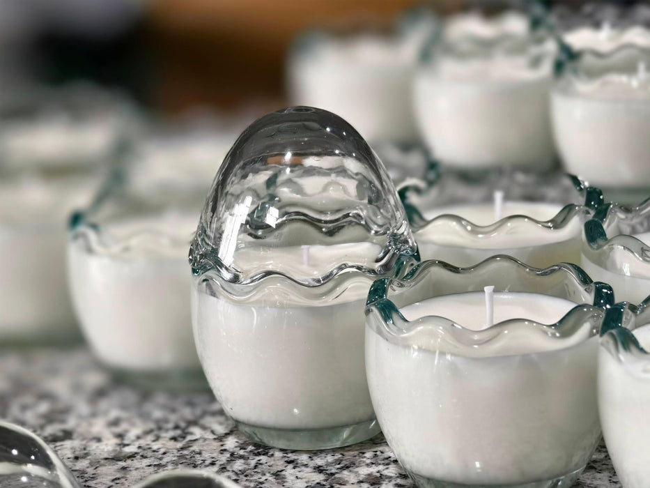 Egg Shaped Glass Jar for Candle Making | Mould - Resinarthub