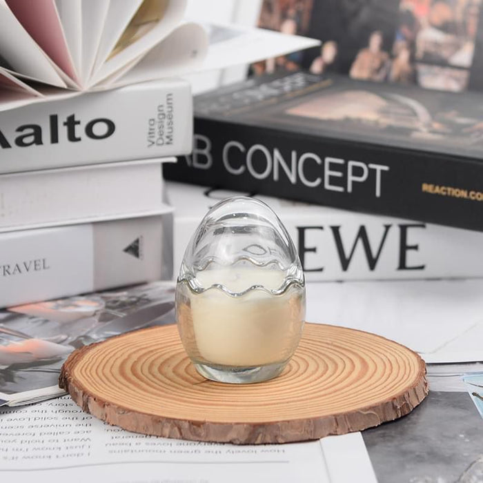 Egg Shaped Glass Jar for Candle Making | Mould - Resinarthub