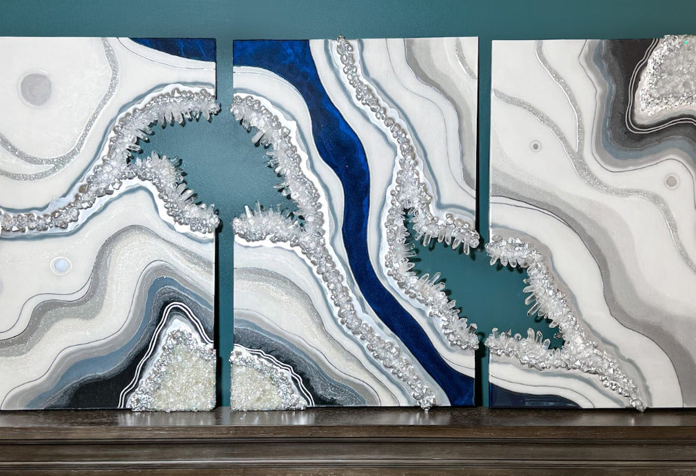 Rectangular Geode MDF Board for Resin Art | Boards and Clock Accessories - Resinarthub