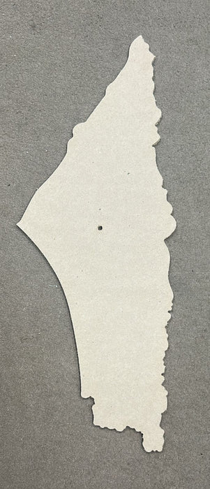 Palestine Map Shaped MDF Board for Resin Art