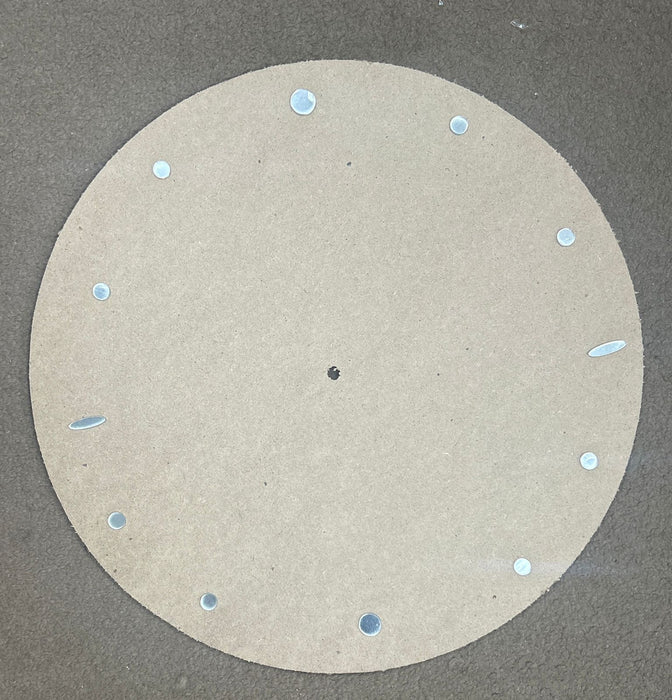 Oval and Dots Acrylic Cutting for Resin Clock Art(silver)