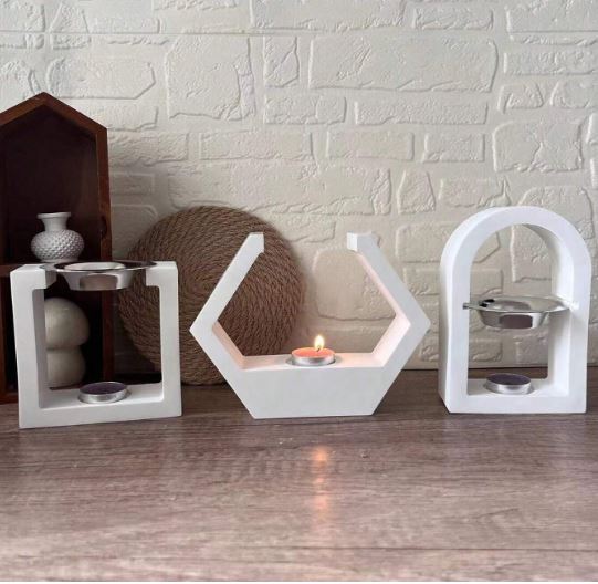 Aromatherapy Burner  Silicone Mold For Jesmonite Art | Mould - Resinarthub