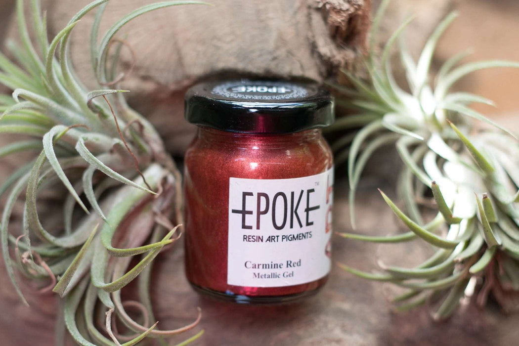 Carmine Red Metallic Epoke Art Pigment 70g | Pigment - Resinarthub