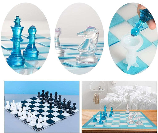 Chess Board Set Silicone Mold | Mould - Resinarthub