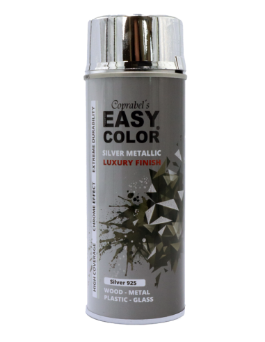 EASY COLOR SILVER METALLIC SPRAY 925 (400ml) | Pigment - Resinarthub