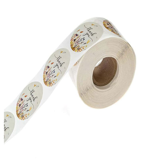 Thank you Floral Printed Stickers for E- Com Packs | Tools - Resinarthub