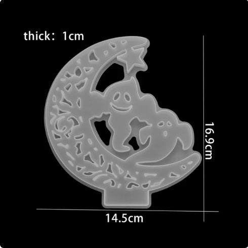 Moon Ghost Silicone Mold for Resin Art | Mould - Resinarthub