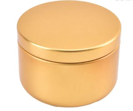 Gold Colored Metal Candle Jar for Candle Making | candle - Resinarthub