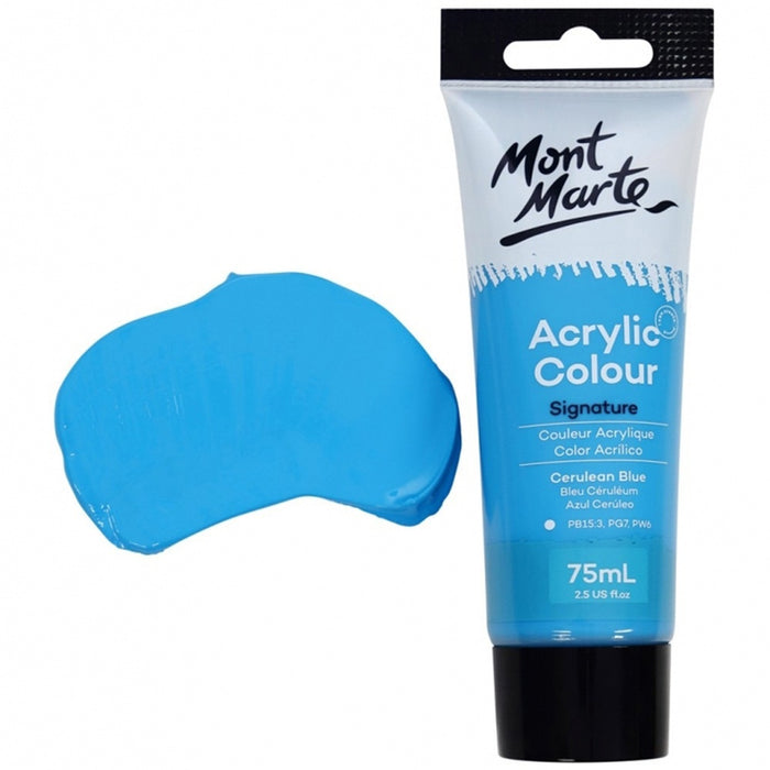 Mont Marte-Acrylic Color 75ml Cerulian Blue | Pigment - Resinarthub
