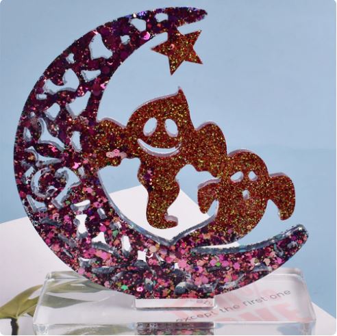 Moon Ghost Silicone Mold for Resin Art | Mould - Resinarthub