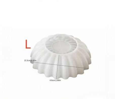 Wavy Edge Bowl Shaped Candle Storage Silicone Mold for Jesmonite Art | Mould - Resinarthub