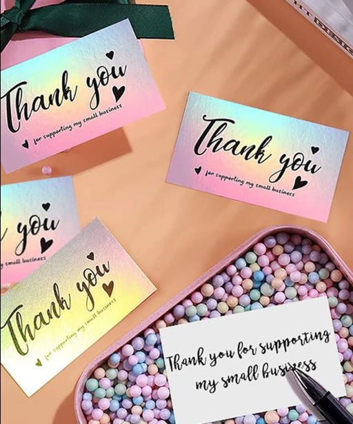 Thank You Gift Wrapping Card for E- Com Packs | Tools - Resinarthub