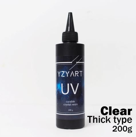 UV Resin Hard Ultraviolet Curing Resin jewelry making Cure Sunlight Crafts Clear as water (200g) - Thick Type | Epoxy Resin - Resinarthub
