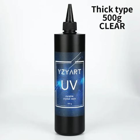 UV Resin Hard Ultraviolet Curing Resin jewelry making Cure Sunlight Crafts Clear as water (500g) - Thick Type | Epoxy Resin - Resinarthub
