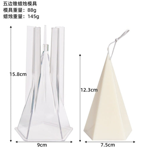 Cone Acrylic Candle Mold -3 variants | mould - Resinarthub