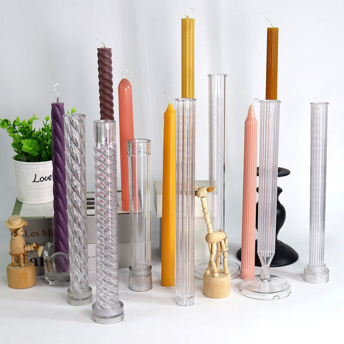Acrylic Pillar Candle Mold (Crystal Point) | Mould - Resinarthub