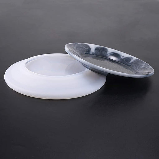 Round Flat Dish plate Silicone Mold | Mould - Resinarthub