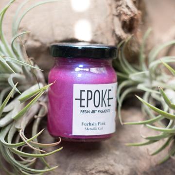 Fuchsia Pink- EPOKE Art Metallic Gel - 70g | Pigment - Resinarthub