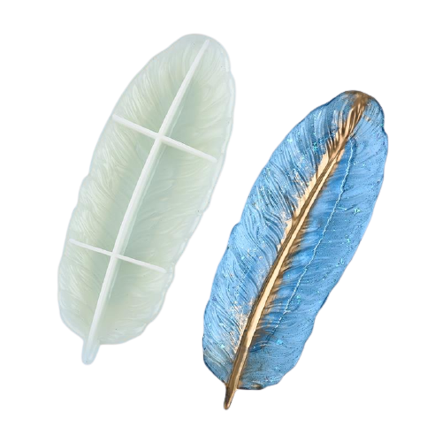 Large feather Tray Silicone Mold For Resin and Jesmonite | Mould - Resinarthub