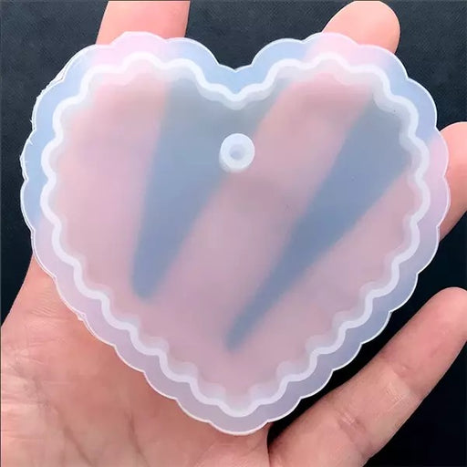 Big Scalloped Tag Silicone | Mould - Resinarthub