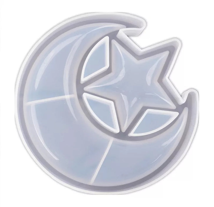 Star Moon Plate Dish Jewelry Storage Mould | Mould - Resinarthub