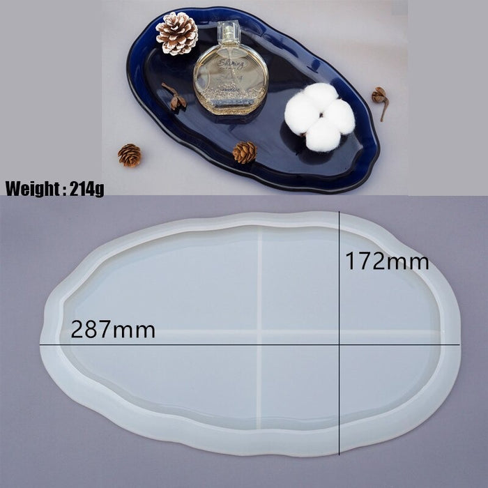 Trinket Tray Silicone Mold for Jesmonite Art (3 variants) | Mould - Resinarthub