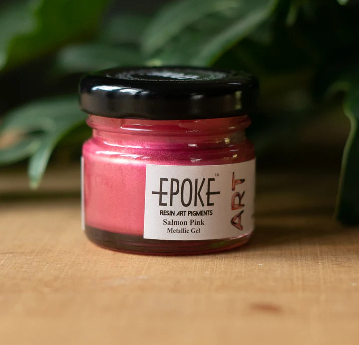 Salmon Pink Metallic Epoke Art Mini Pigment 20g | Pigment - Resinarthub