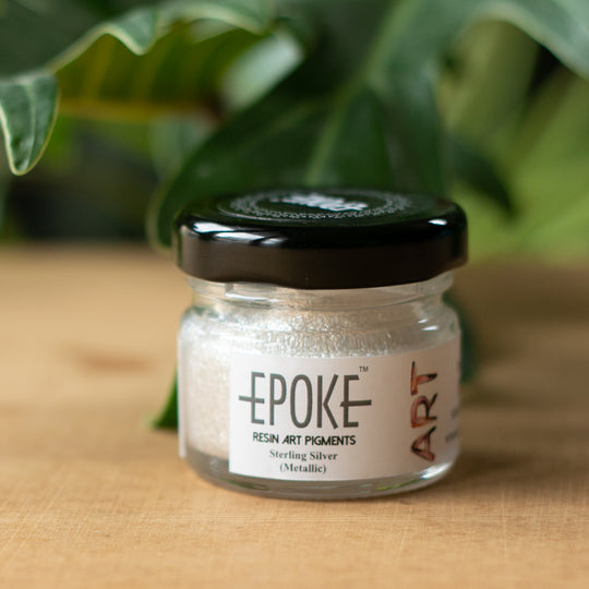 Sterling Silver Metallic Epoke Art Mini Pigment 20g | Pigment - Resinarthub