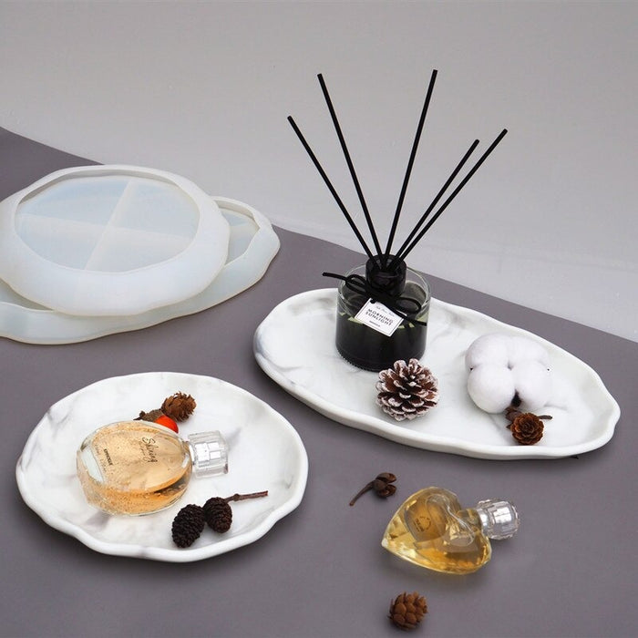 Trinket Tray Silicone Mold for Jesmonite Art (3 variants) | Mould - Resinarthub