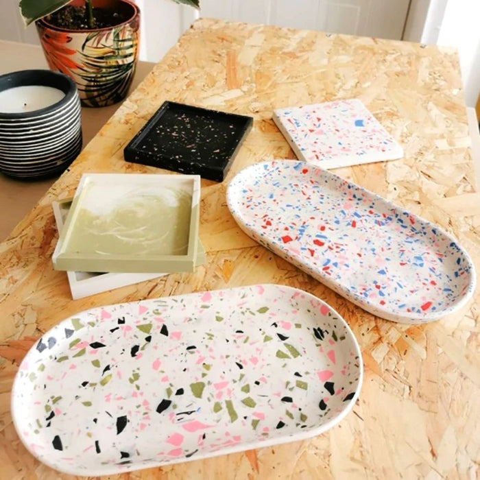Trinket Tray Silicone Mold for Jesmonite Art (3 variants) | Mould - Resinarthub
