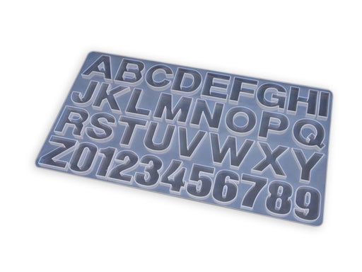 Large Letter A to Z Mold Alphabet & Number Silicone Mold | Mould - Resinarthub