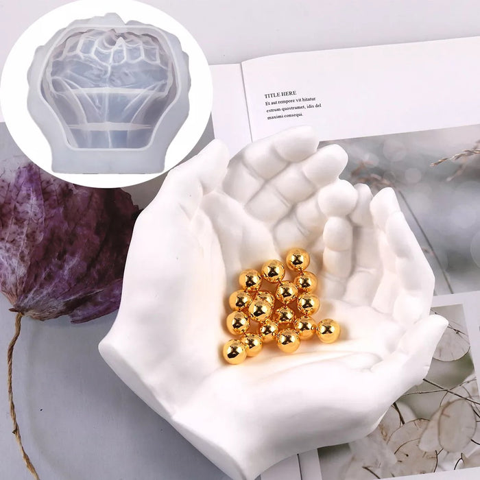 Two hand Model Storage Mould | Mould - Resinarthub