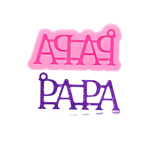 Papa Keychain Mould | Mould - Resinarthub