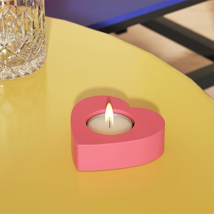 Heart Shape Candle Holder for Jesmonite Art | Mould - Resinarthub