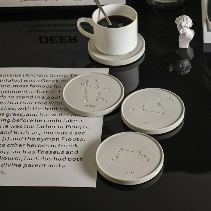 Zodiac Coaster Silicone Mold for Jesmonite Art | Mould - Resinarthub